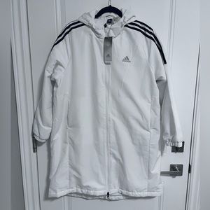 NWT - Adidas Women’s Long Hooded Jacket - Size XL